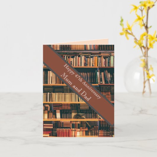 47結婚周年 カード (黄色い花)