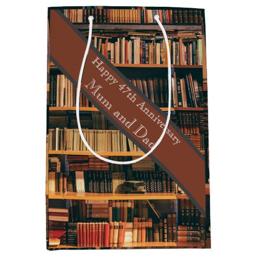 47結婚周年 ミディアムペーパーバッグ (正面)