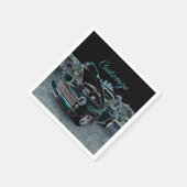 47自動車クラシック紙ナプキンス スタンダードカクテルナプキン (角)