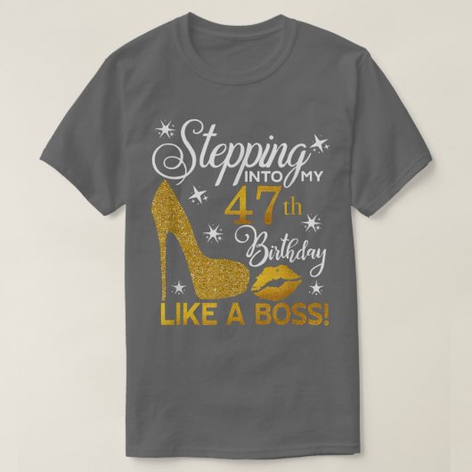 47誕生日に入ってボス Tシャツ (デザイン正面)