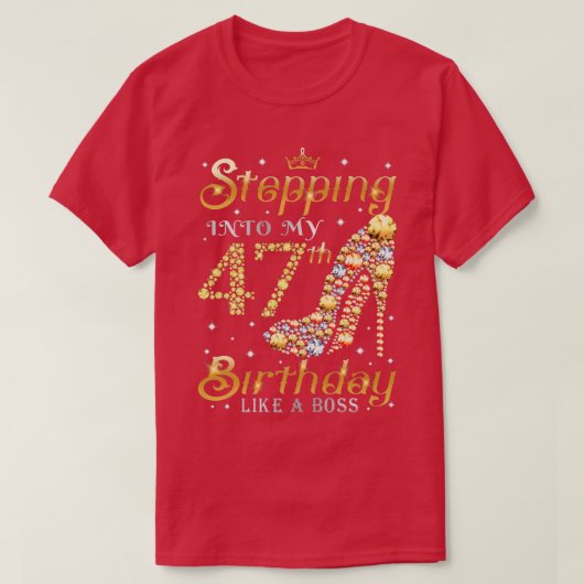 47誕生日に入るボス Tシャツ (デザイン正面)