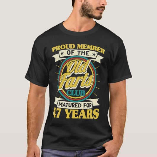 47誕生日オールドファルトクラブ47年熟成メンズ Tシャツ (正面)