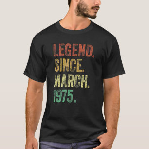 47誕生日ギフト47歳3月以来の伝説 Tシャツ
