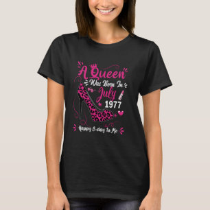 47誕生日ハイヒールAクイーンが7生まれ月1日に誕生 Tシャツ
