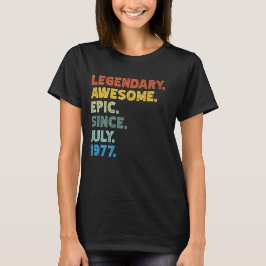 47誕生日メンズ素晴らしエピック生まれin tシャツ (正面)