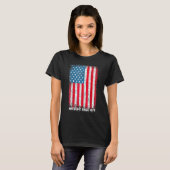 47誕生日ヴィンテージ米国国旗素晴らし1975年以来 Tシャツ (正面フル)