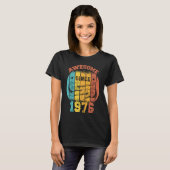 47誕生日ヴィンテージ1976レトロ47歳Guit Tシャツ (正面フル)