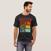 47誕生日伝説1975年6月以来47歳 Tシャツ (正面フル)