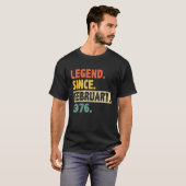 47誕生日1976素晴らし年2月以来47年 Tシャツ (正面フル)