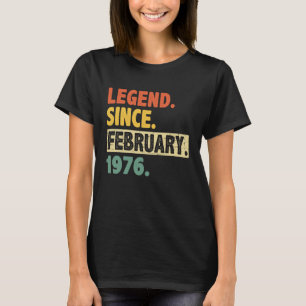 47誕生日1976素晴らし年2月以来47年 Tシャツ