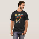 47誕生日47歳の伝説1975年7月以来 Tシャツ (正面フル)