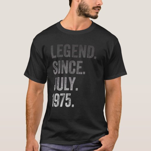 47誕生日47歳の伝説1975年7月以来 Tシャツ (正面)