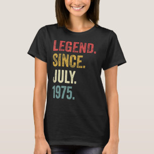 47誕生日47歳の伝説1975年7月以来 Tシャツ