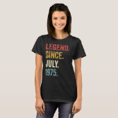 47誕生日47歳の伝説1975年7月以来 Tシャツ (正面フル)