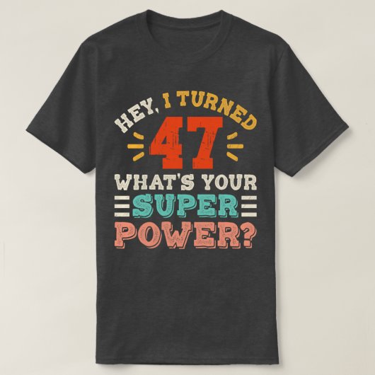 47誕生日5 Tシャツ (デザイン正面)