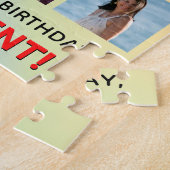 47誕生日:おもしろいレインボー#,名前をカスタムする&写真 ジグソーパズル (側面)