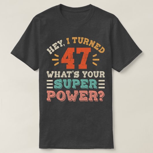 47誕生日 Tシャツ (デザイン正面)