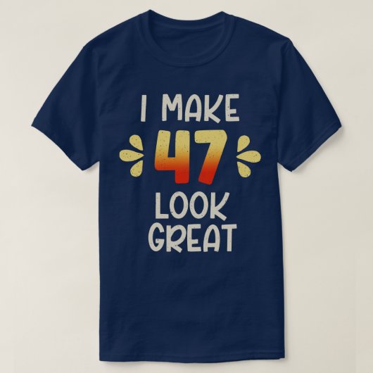 47誕生日 Tシャツ (デザイン正面)