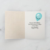 47誕生日Tabby Cat on Chair Card カード (内部)