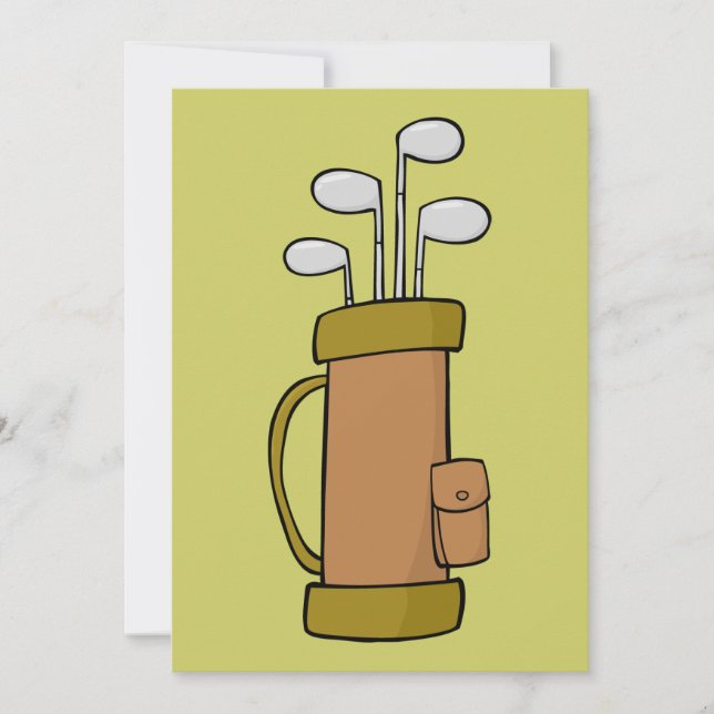 4702ゴルフバッグスポーツ自然カラー (正面)