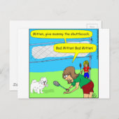 474 bad mitten Cartoon ポストカード (正面/裏面)