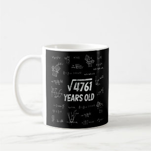 4761 69誕生日数学おたくの平方根 コーヒーマグカップ
