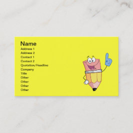 4766ハッピーマンガスクールペンシル 名刺