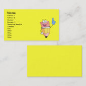 4766ハッピーマンガスクールペンシル 名刺 (正面/裏面)