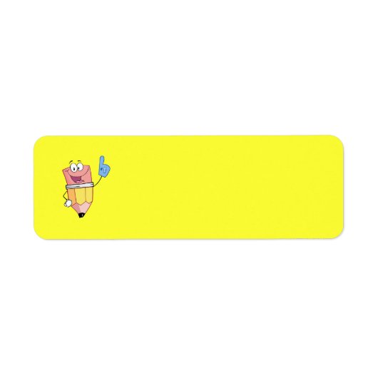 4766ハッピーマンガースクール鉛筆 ラベル (正面)