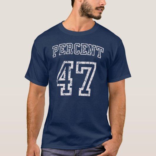 47%おもしろいなRomneyのスピーチのTシャツ Tシャツ (正面)