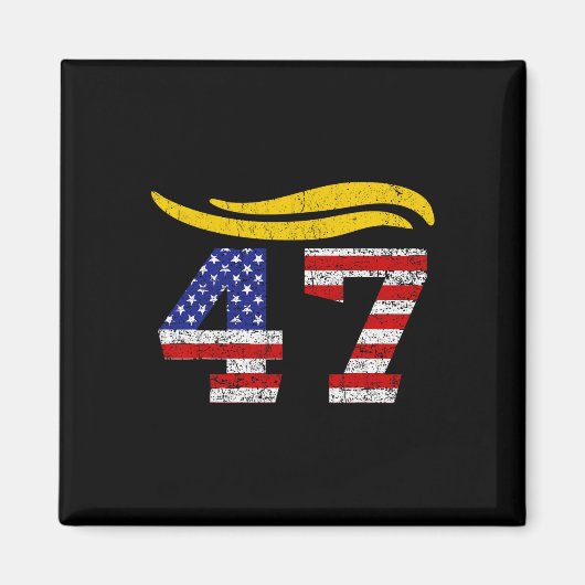 47 トランプ ヘア ヴィンテージ マグネット (正面)