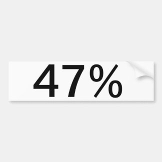 47% バンパーステッカー