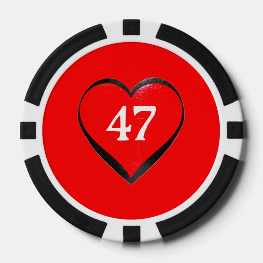 47 ポーカーチップ (正面)