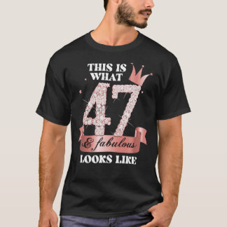 47 & Fabulous Iブラックピーチパーティーグループカンディドポー Tシャツ