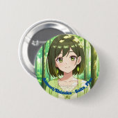 47_Plus 青森 静花 - Aomori Shizuka 缶バッジ (正面&裏面)