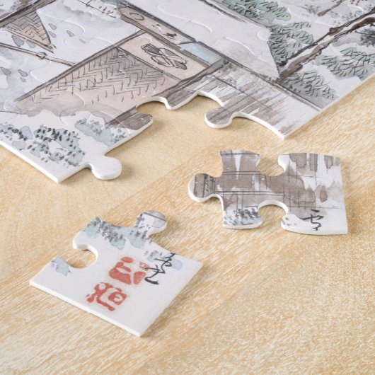 47 Roninの戦いの武士の日本のな絵画 ジグソーパズル (側面)