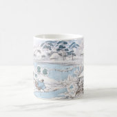 47 Roninの戦いの武士の日本語Ukiyo-e コーヒーマグカップ (中央)