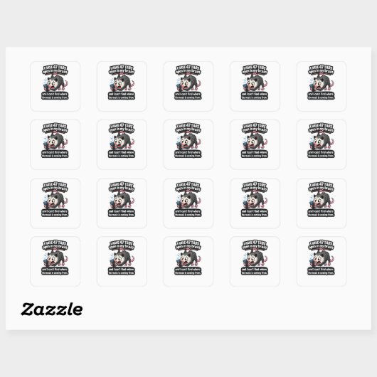 47 Tabs Possum Sticker スクエアシール (シート)