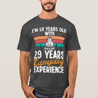 47 Year Old Camper Mountains Camping 47 Birthday g Tシャツ