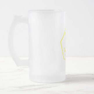 47cl frosted glass mug with our yellow bee logo フロストグラスビールジョッキ