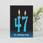 47thバースデーパーティー招待状 招待状 (スタンド正面)
