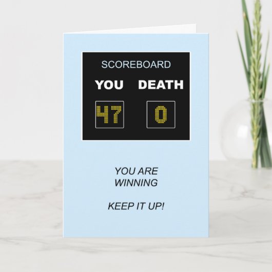 47th誕生日スコアボード カード (正面)