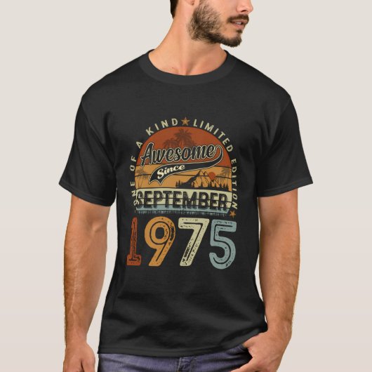48おもしろい歳1975年9月ヴィンテージ48thバード tシャツ (正面)