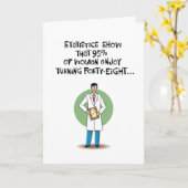 48おもしろい番目の誕生日グリーティングカード カード (黄色い花)