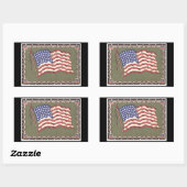 48つ星フラグ 長方形シール (シート)