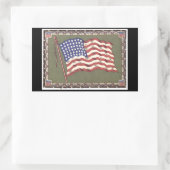 48つ星フラグ 長方形シール (バッグ)
