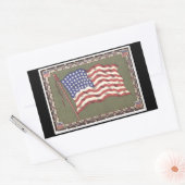 48つ星フラグ 長方形シール (封筒)