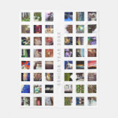 48インスタグラム写真カスタムフリースブランケット フリースブランケット (正面)