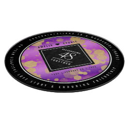 48エレガントアメジスト結婚記念日 カッティングボード