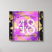 48エレガントアメジスト結婚記念日 キャンバスプリント (正面)